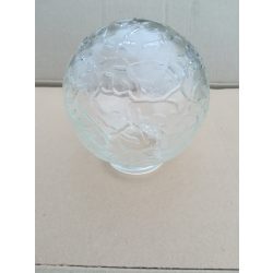   "Gergő" falikar, 60W Kristály mintás gömb üvegbúra