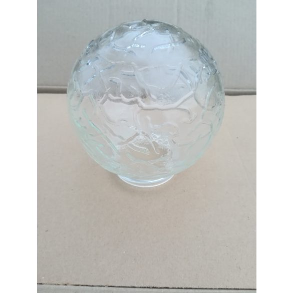 "Gergő" falikar, 60W Kristály mintás gömb üvegbúra