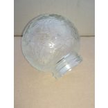 "Gergő" falikar, 60W Kristály mintás gömb üvegbúra