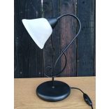 Szarvasi Róma kovácsolt vas asztali lámpa, fekete,  1X60W E27 