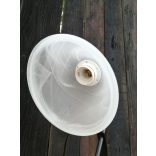 Szarvasi Róma kovácsolt vas asztali lámpa, fekete,  1X60W E27 