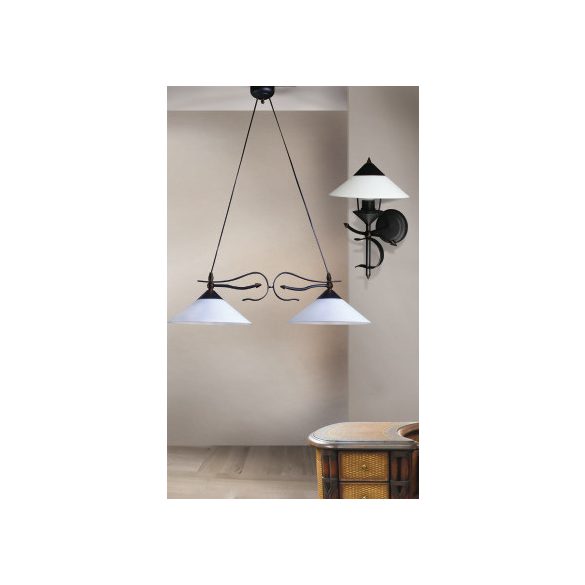 Szarvasi "Nápoly" kovácsolt vas falikar, 1X max 60W E27