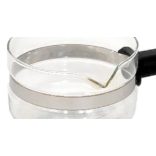 Szerelhető fém pánt Szarvasi elektromos kávéfőző kiöntőedényhez (Gyári).