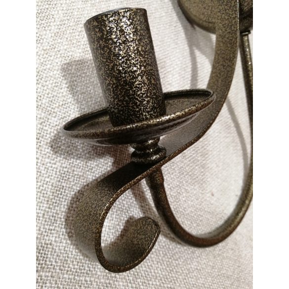 Szarvasi "Aquincum" kovácsolt vas falikar, 1X max 40W E14