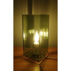   Szarvasi Fanni asztali lámpa zöld festett üveg 1x40W E14  SZV-7089/1-01