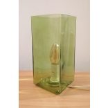 Szarvasi Fanni asztali lámpa zöld festett üveg 1x40W E14  SZV-7089/1-01