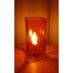   Szarvasi Fanni asztali lámpa narancs festett üveg 1x40W E14  SZV-7089/1-02