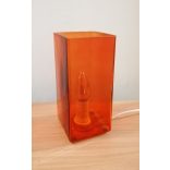 Szarvasi Fanni asztali lámpa narancs festett üveg 1x40W E14  SZV-7089/1-02