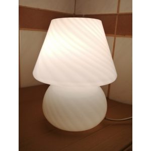 Szarvasi Fanni II gomba asztali lámpa fehér üveg 1x40W E14  SZV-7089/2
