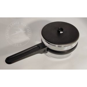 Szerelt üveg kiöntő edény Szarvasi 2-6 sz. elektromos kávéfőzőhöz (német gyártmányú üveggel, mikrózható)