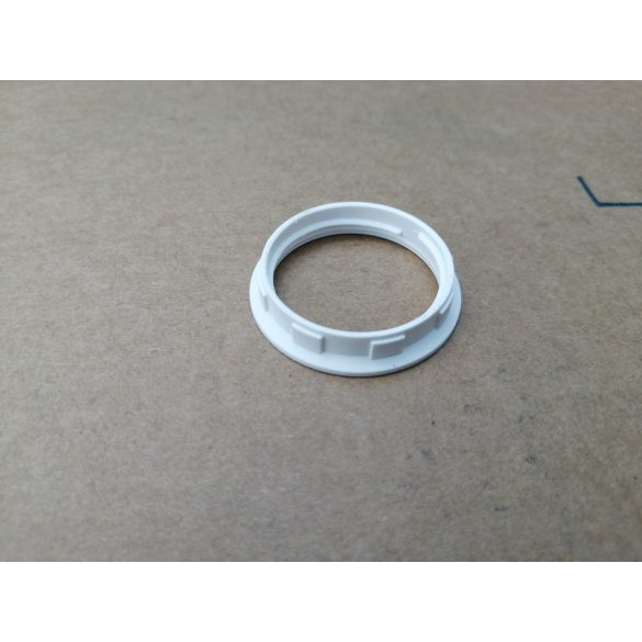 E-14 menetes rögzítőgyűrű csillárfoglalatokhoz. (Fehér)