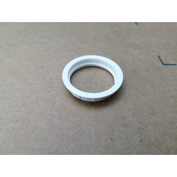 E-14 menetes rögzítőgyűrű csillárfoglalatokhoz. (Fehér)