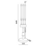 LED növénynevelő lámpa LED VITARO 3 ST MINI asztali 10W – Kobi Design