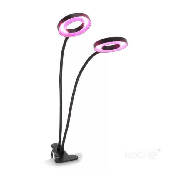 LED növénynevelő lámpa LED VITARO RING 2 csiptetős 8W – Kobi Design