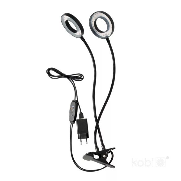 LED növénynevelő lámpa LED VITARO RING 2 csiptetős 8W – Kobi Design