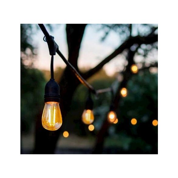 Kültéri Fényfüzér "LEDOM Garden garland" 5 méter TARTOZÉK 10 X 1W E27 LED