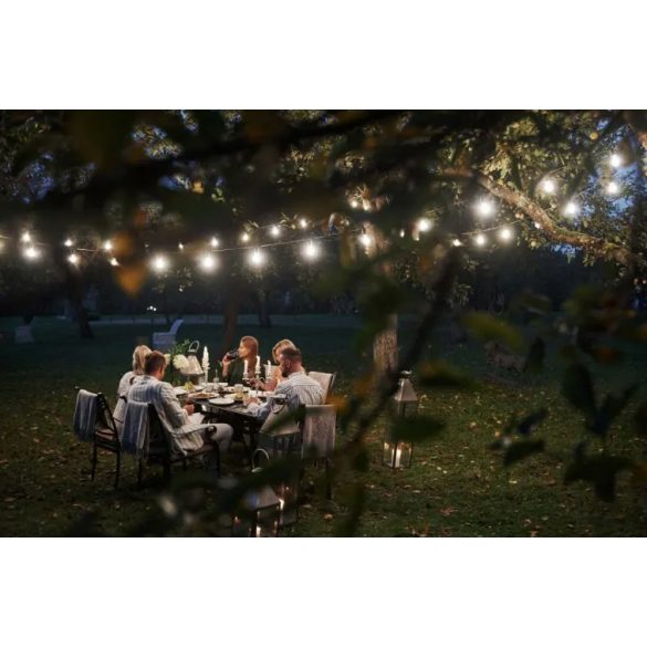 Kültéri Fényfüzér "LEDOM Garden garland" 5 méter TARTOZÉK 10 X 1W E27 LED