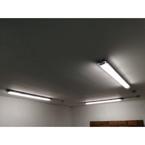 LS LED Fénycső Armatúra 2x120 cm IP65 - 5 év garancia