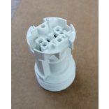 Vossloh-Schwabe E-14 Egyrészes csillár foglalat keskeny, műanyag, fehér