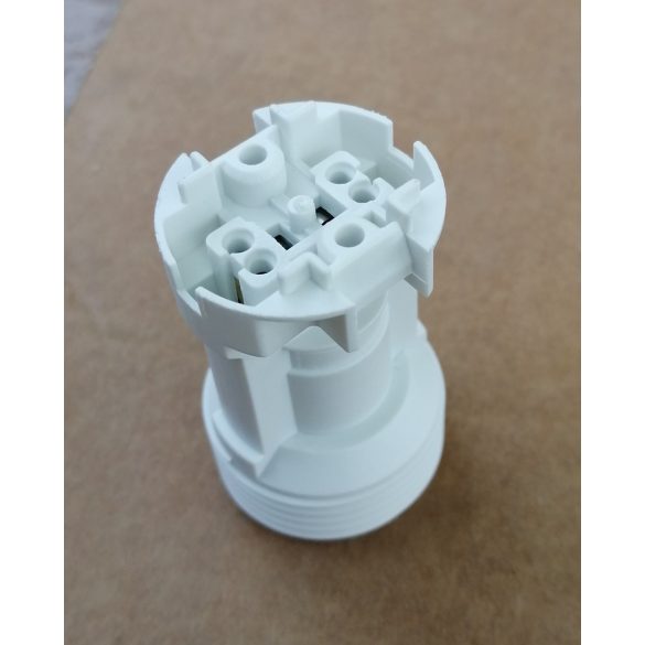 Vossloh-Schwabe E-14 Egyrészes csillár foglalat keskeny, műanyag, fehér