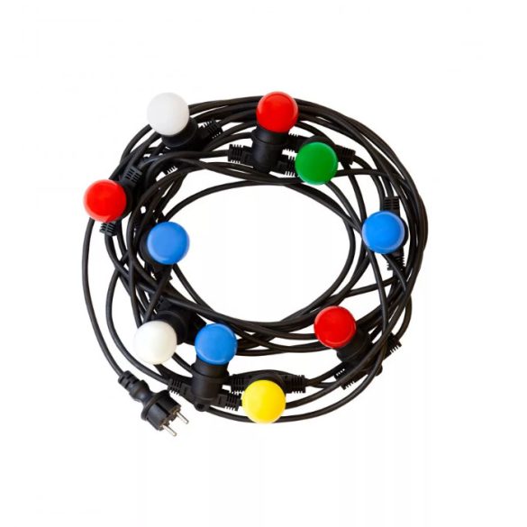 Kültéri Fényfüzér "GIRLANDA" 10 méter 10 X E27