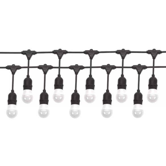 Kültéri Fényfüzér "GIRLANDA" 10 méter 10 X E27