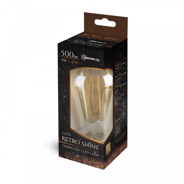 LED COG ST58 E27 5W Retro