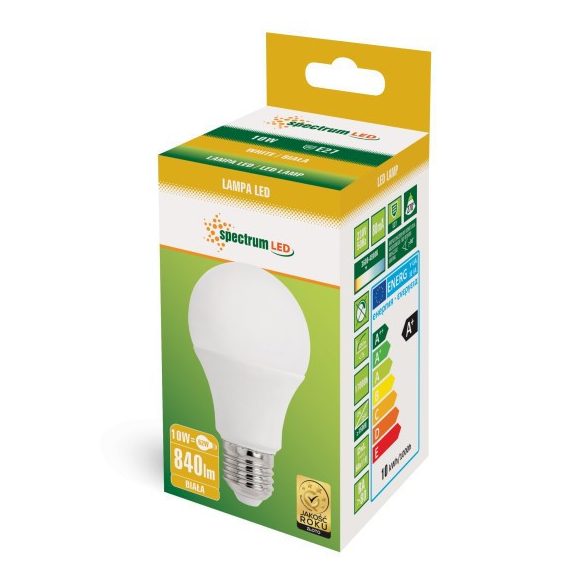 LED izzó E27 230V 9W (60W fényerő)